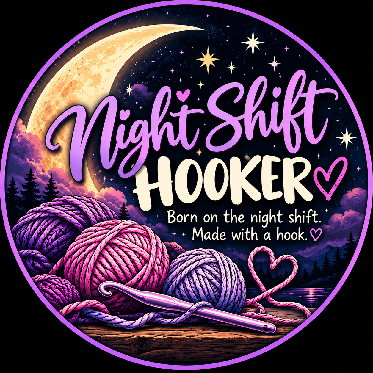 Night Shift Hooker crochet logo
